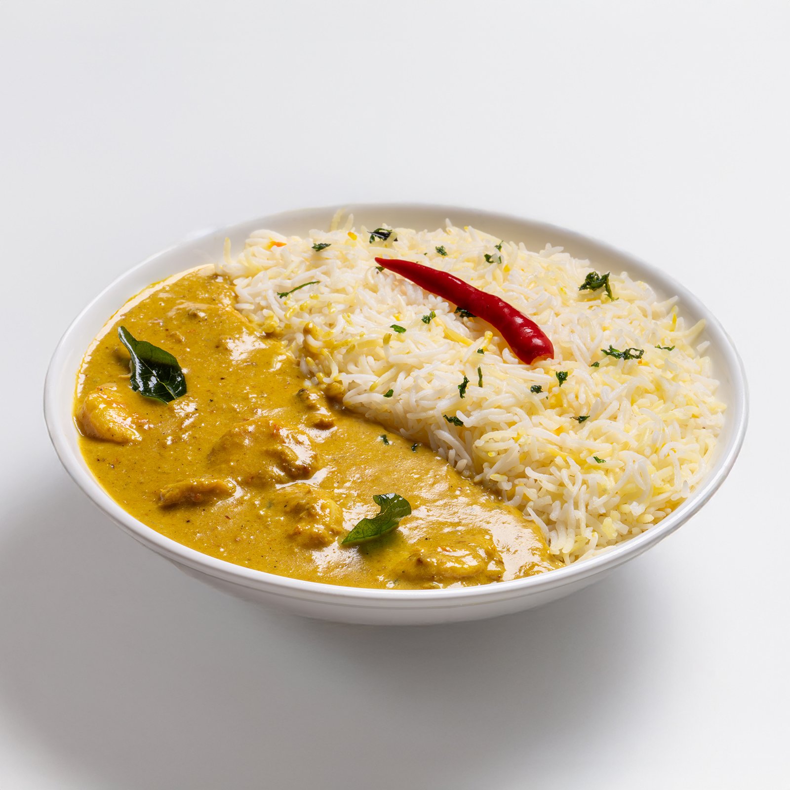 SHRIMP CURRY WITH SAFFRON RICE